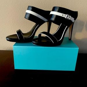 WHBM Black & White Heels